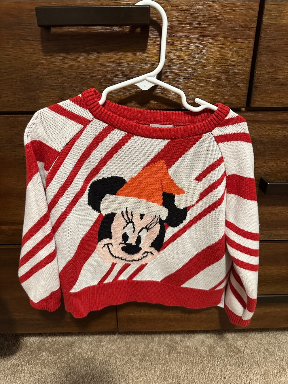 Christmas Disney Minnie Sweater 3T